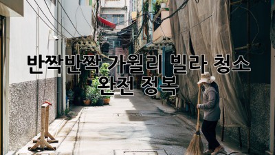 ✨ 반짝반짝 가월리! 빌라 청소 완전 정복 ✨